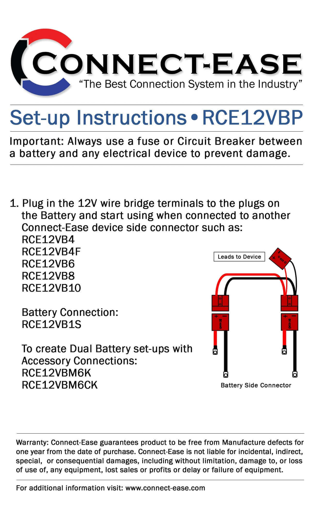 12 Volt Parallel Battery Connector (RCE12VBP) Lithium Compatible - Image 4
