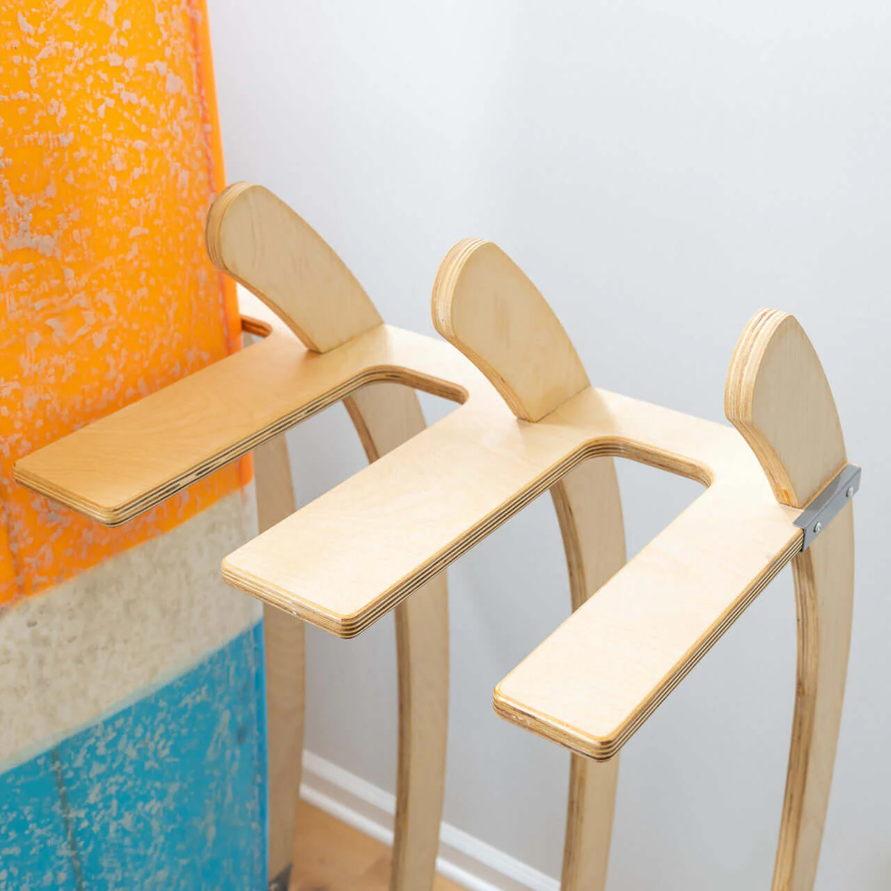Big Sur Surfboard Storage Wood Stand | Holds 4 Surfboards - Image 3