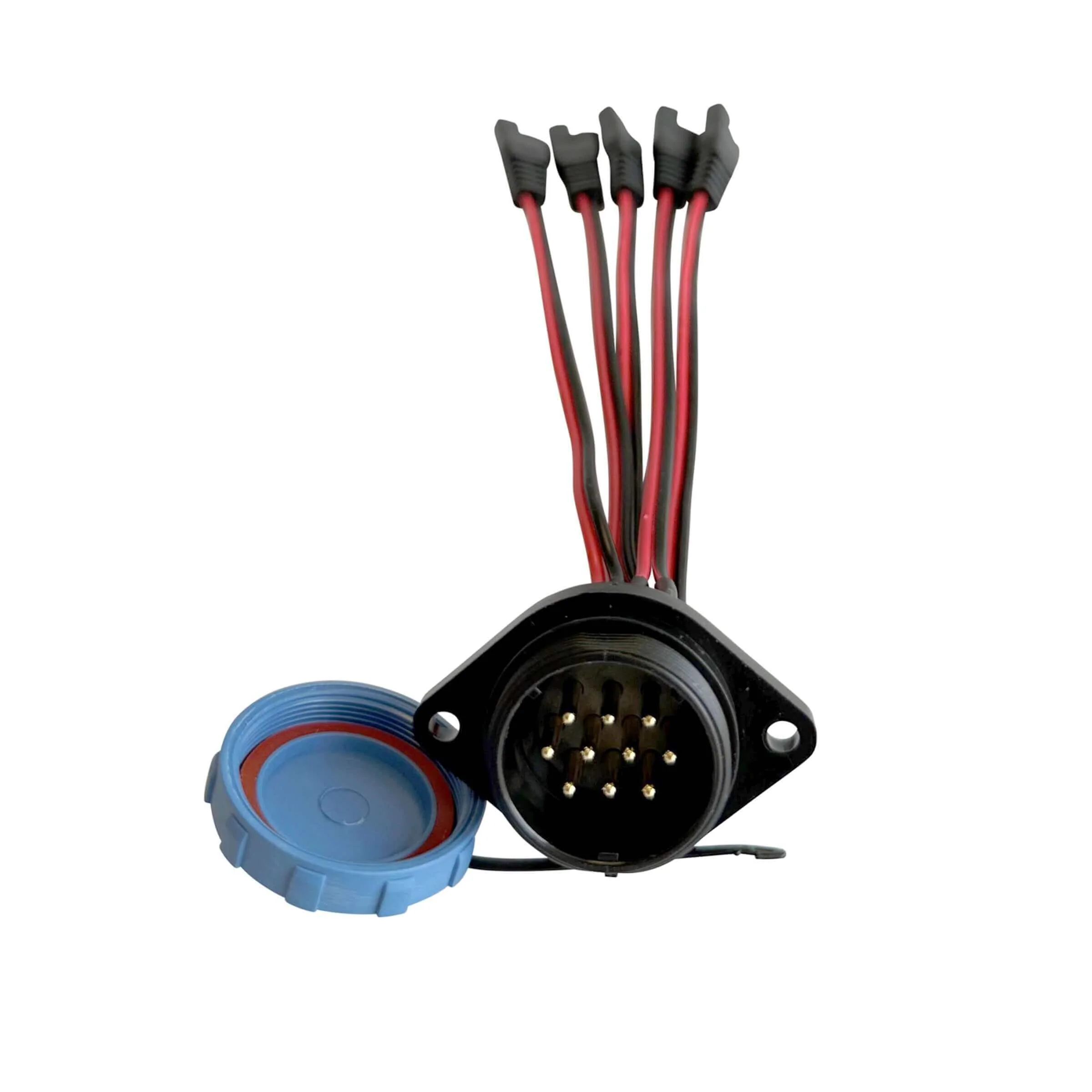 5 Circuit Heavy Duty, Waterproof, Quick Disconnect Kit - Panel Mount and Harness (YP-QD5) - Image 10