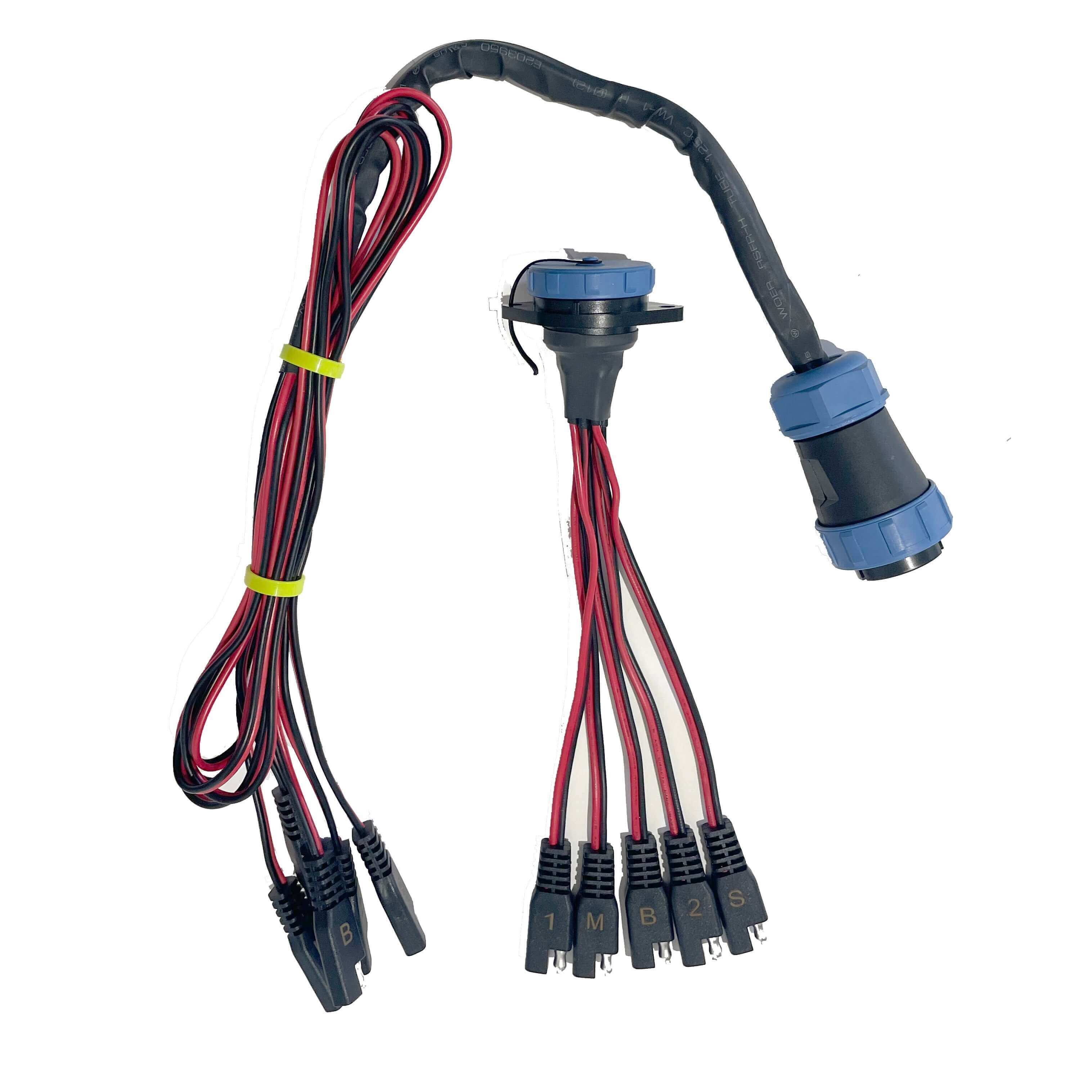 5 Circuit Heavy Duty, Waterproof, Quick Disconnect Kit - Panel Mount and Harness (YP-QD5) - Image 6