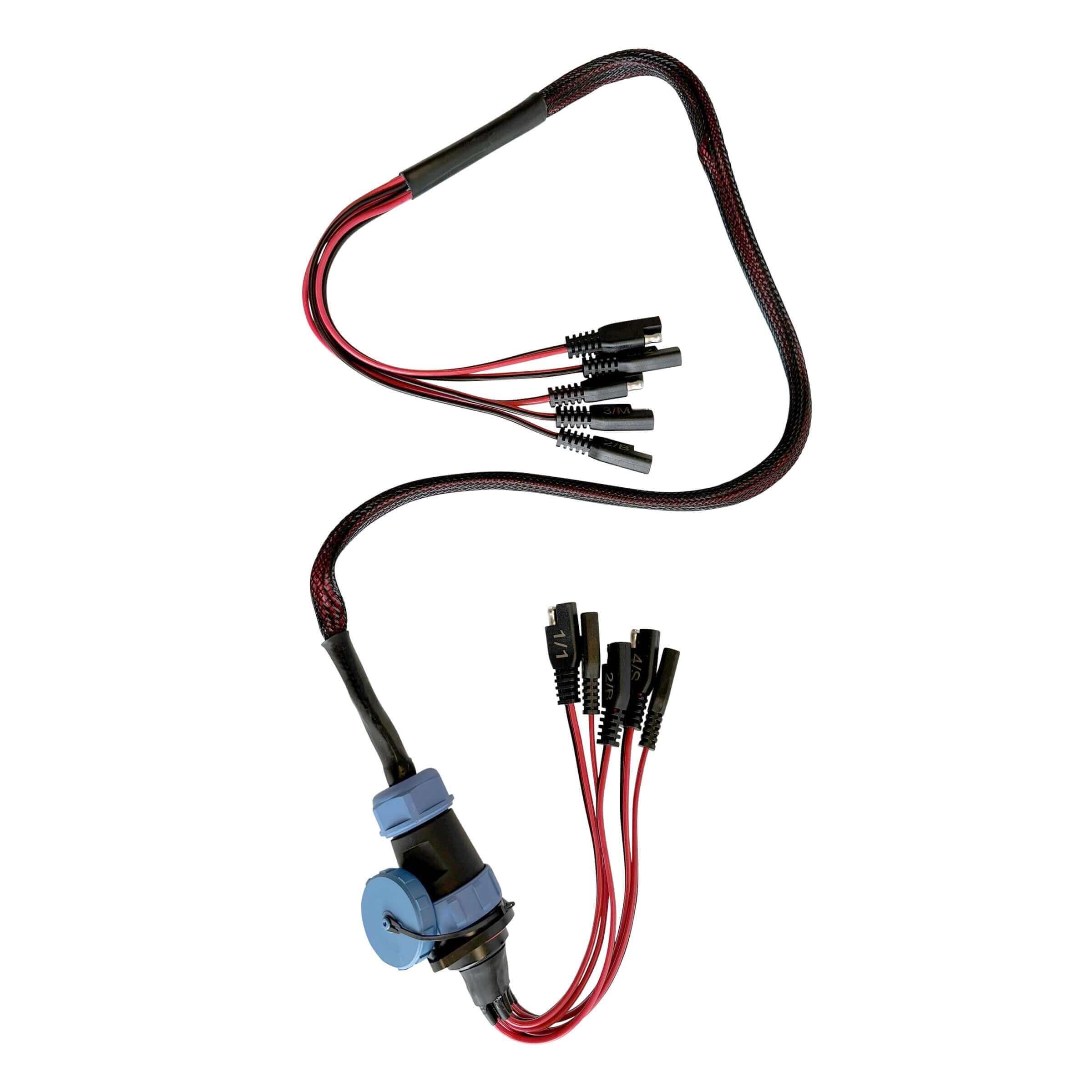 5 Circuit Heavy Duty, Waterproof, Quick Disconnect Kit - Panel Mount and Harness (YP-QD5) - Image 7