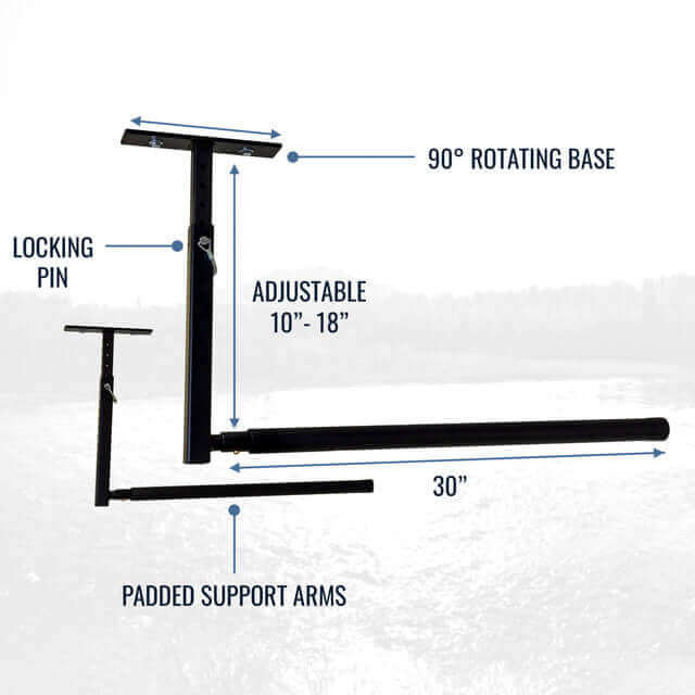 Hi-Port 2 | SUP & Surfboard Adjustable Ceiling Storage Rack | Single | Holds 75 lbs - Image 4