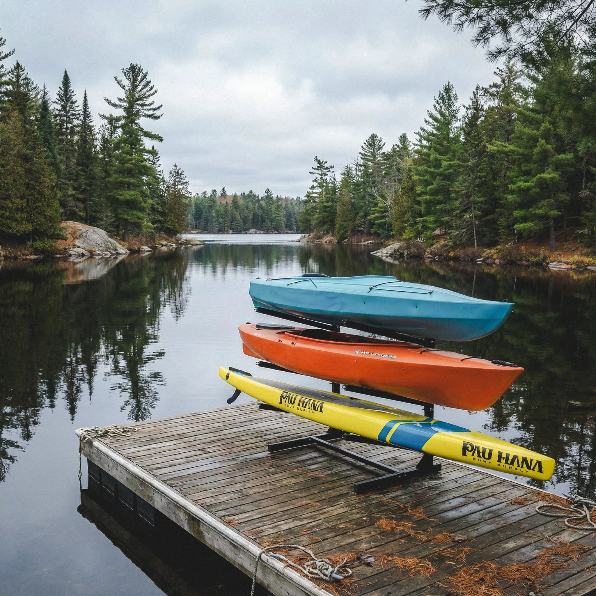 G-Watersport 3 Kayak & Canoe Rack | 3 Levels | Black - Image 3