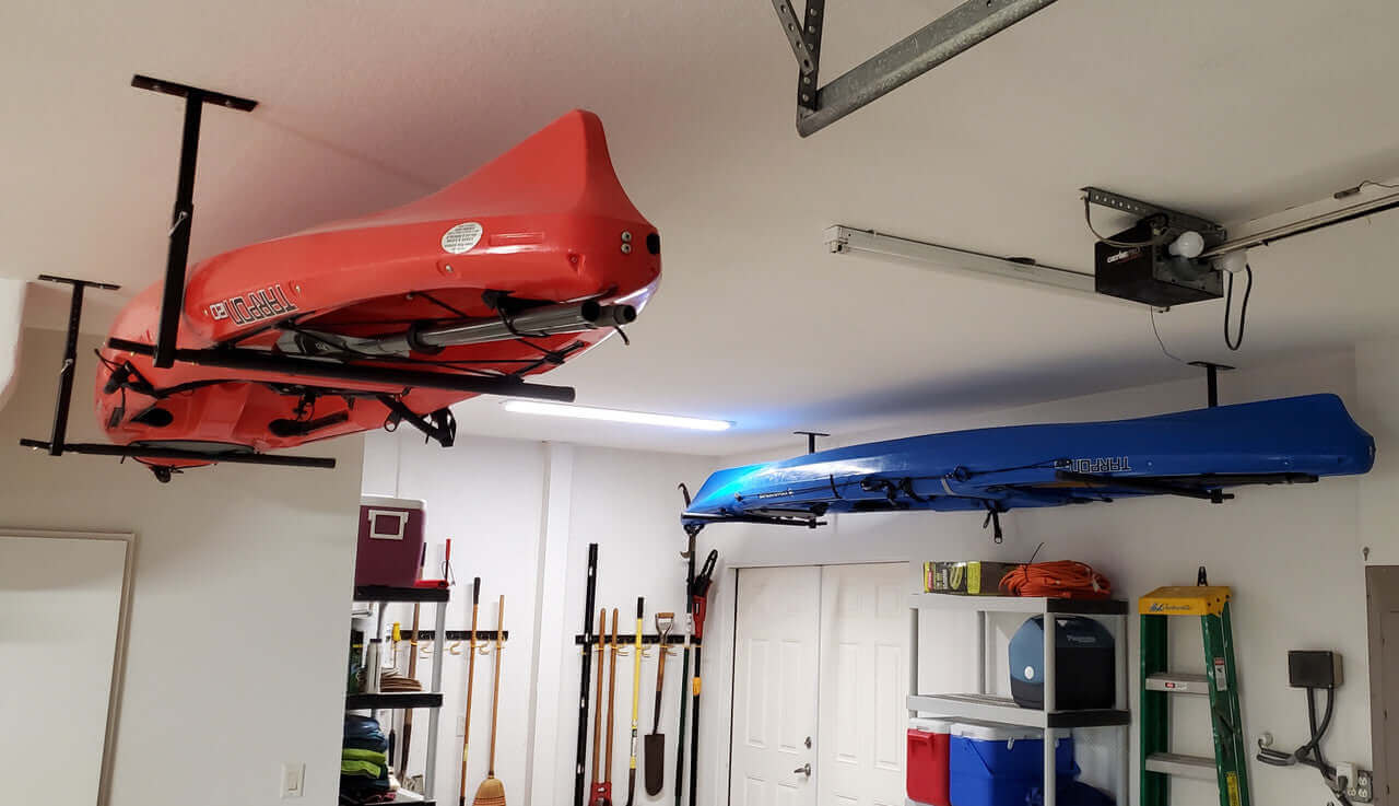 Hi-Port 2 | Kayak Adjustable Ceiling Storage Rack | Double | Holds 150 lbs - Image 7