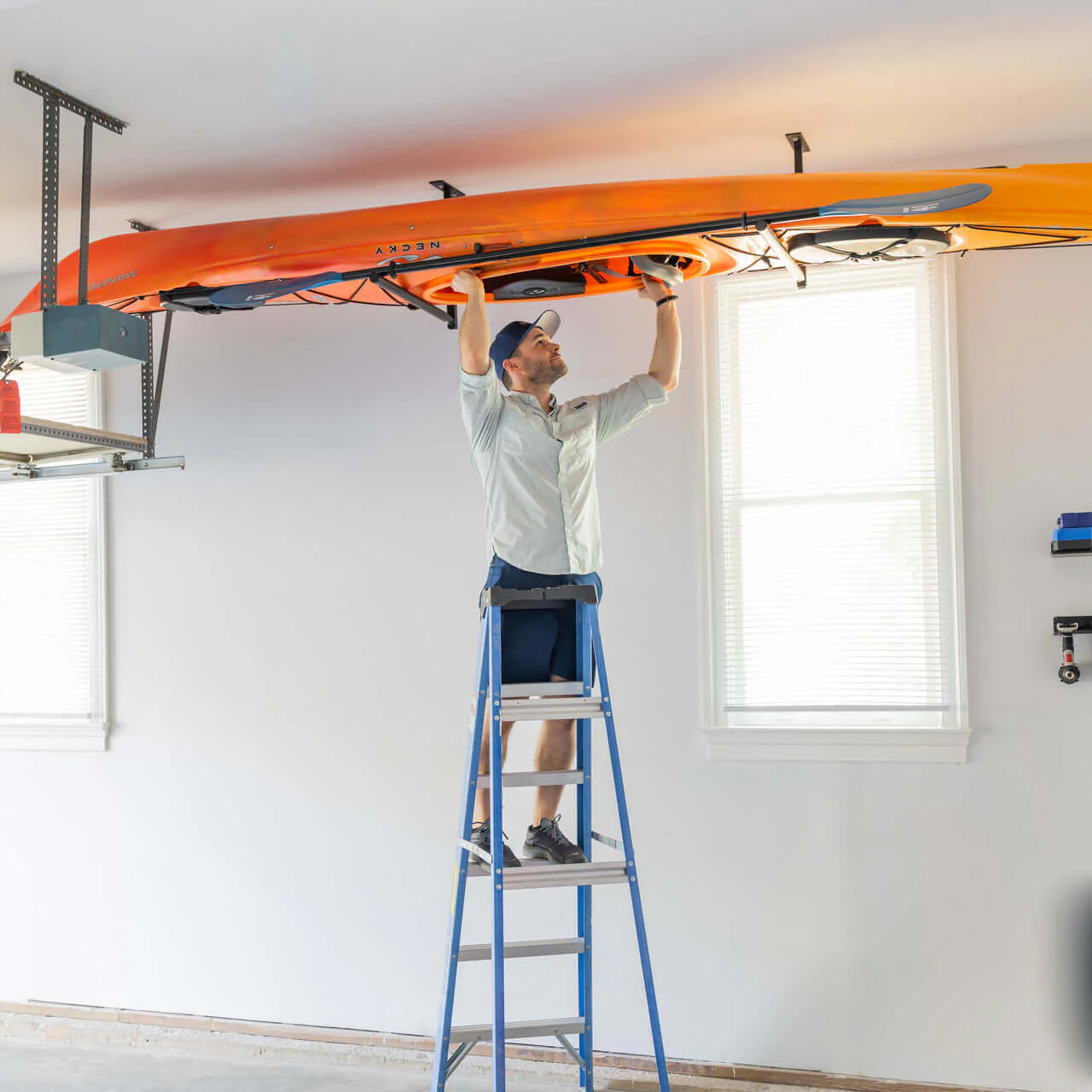 Adjustable Kayak Ceiling Storage Rack, Single, 75 lb – Hi-Port 2 - Image 3