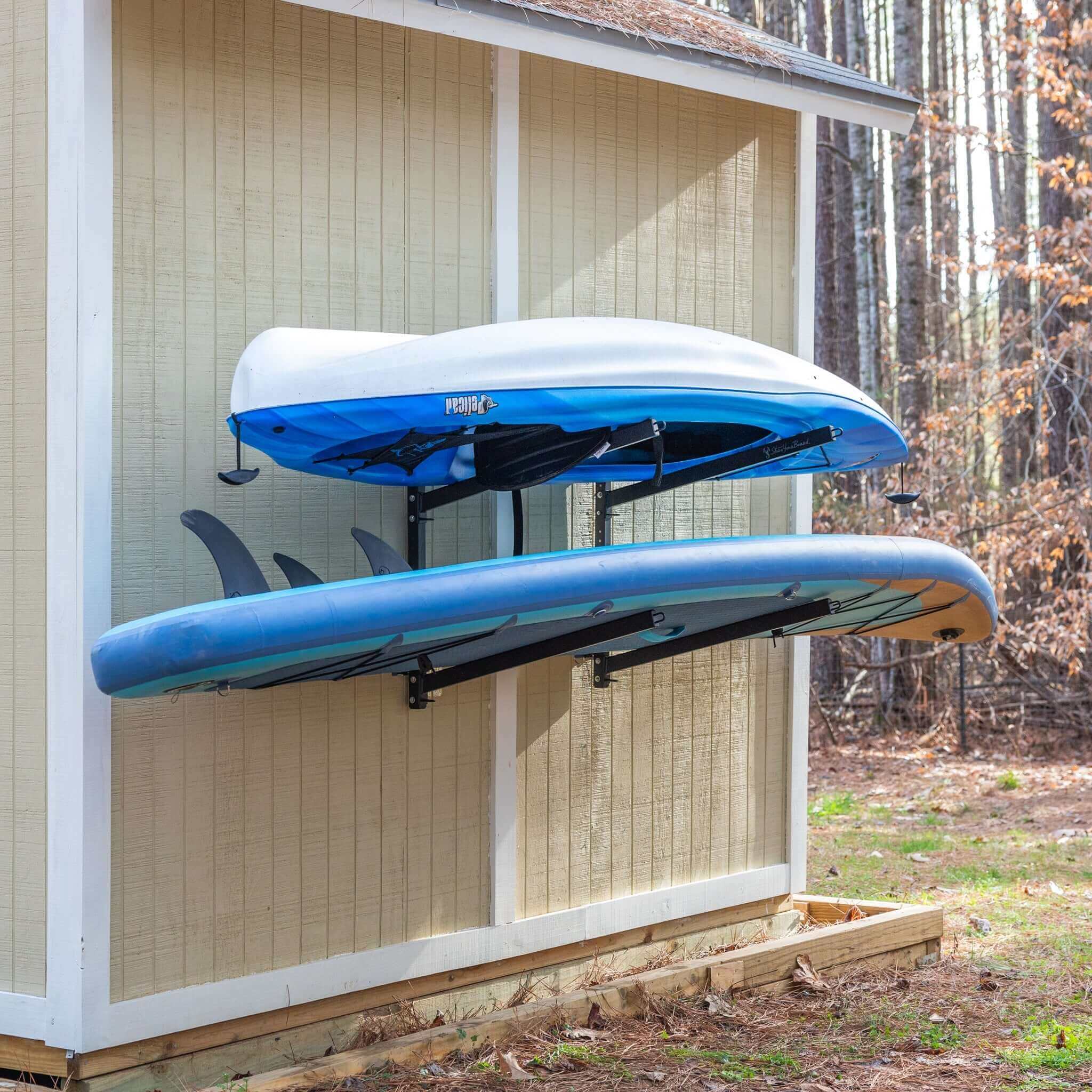 Shenandoah Kayak Rack | Outdoor Adjustable Storage | 2 Levels - Image 6