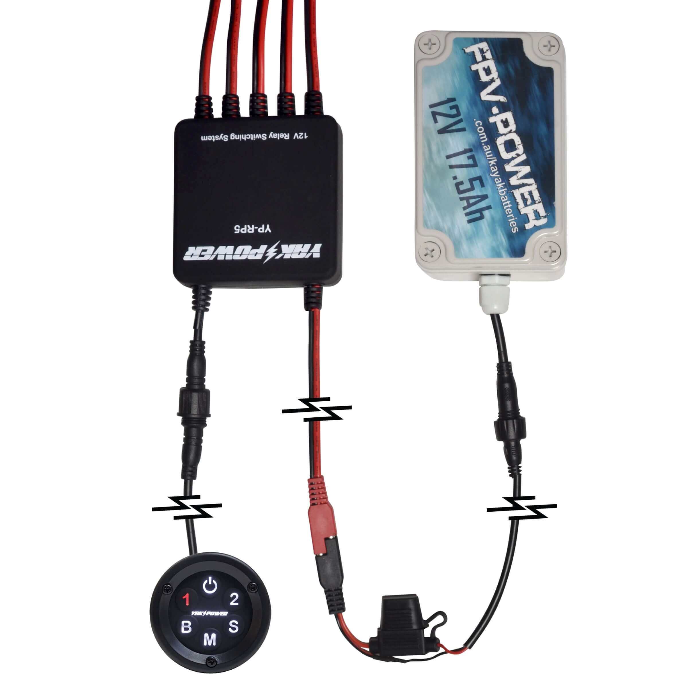YP-BTP12FPV 12” Battery Terminal Connector with SAE to FPV Battery Connector - Image 2